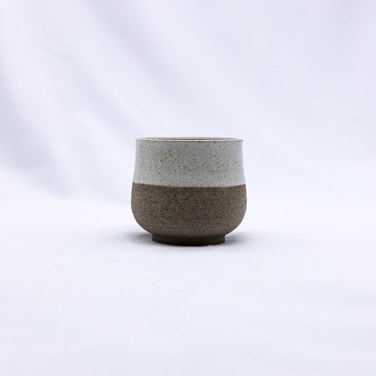 Bianca Tazza Handmade Ceramic Smoked Grey Stoneware Short Cup